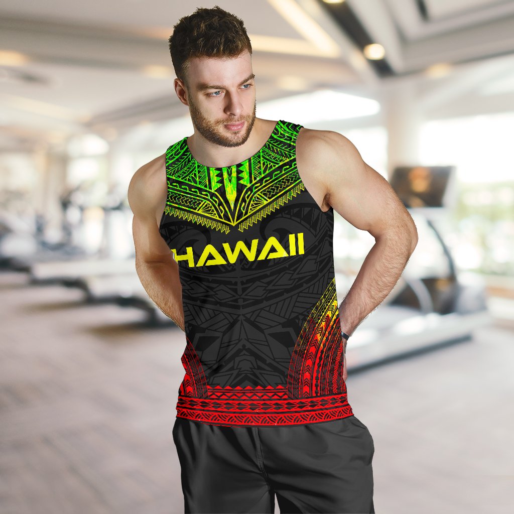 Hawaii Men's Tank Top - Polynesian Chief Reggae Version - Polynesian Pride