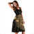 Polynesian Midi Dress - Gold Pineapple - Polynesian Pride