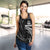 Vanuatu Polynesian Women's Racerback Tank - White Tribal Wave - Polynesian Pride