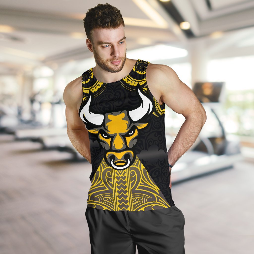 Aotearoa Maori Men Tank Top Taranaki Bulls - Polynesian Pride