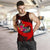 Yap Men's Tank Top - Polynesian Hook And Hibiscus (Red) Red - Polynesian Pride