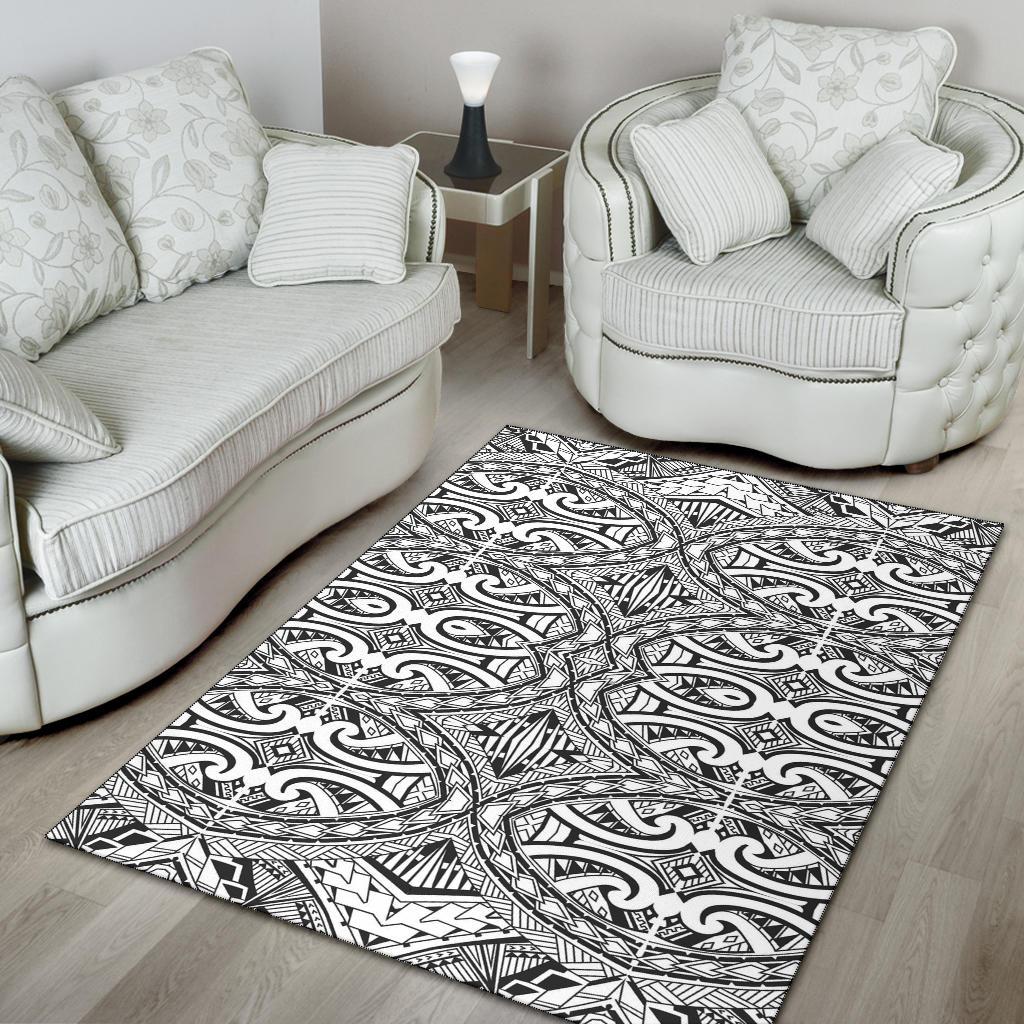 Polynesian Black Color Area Rug - Polynesian Pride