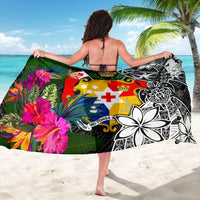 Tonga Sarong - Turtle Plumeria Banana Leaf - Polynesian Pride