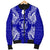Niue Polynesian Men's Bomber Jacket Map Blue - Polynesian Pride