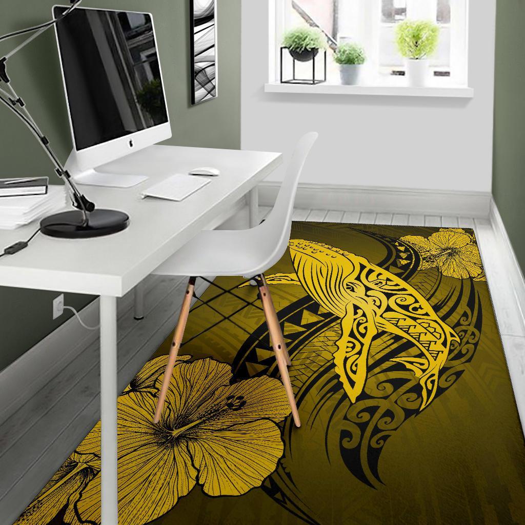 Hawaii Polynesia Whale Hibiscus - Yellow - Polynesian Pride