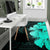 Royal Hibiscus Polynesian Tribal Area Rug Turquoise AH - Polynesian Pride