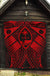 Guam Polynesian Premium Quilt - Guam Red Seal with Polynesian Tattoo - Polynesian Pride
