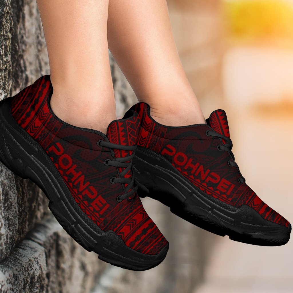 Pohnpei Chunky Sneakers - Polynesian Chief Red Version - Polynesian Pride