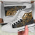 Polynesian Hawaii (Kanaka Maoli) High Top Shoes - Gold Hibiscus Turtle Flowing - Polynesian Pride
