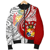 Tonga Men's Bomber Jacket Kanaloa Tatau Gen TO - Polynesian Pride
