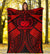 Samoa Polynesian Premium Blanket - Samoa Red Seal with Polynesian Tattoo - Polynesian Pride