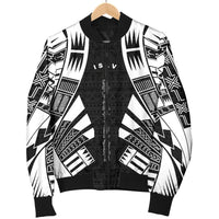 Society Islands Men Bomber Jackets - Polynesian Tattoo Black - Polynesian Pride