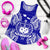 Samoa Polynesian Women Tank Top Map Blue - Polynesian Pride