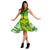 Hawaii Polynesian Midi Dress - Hawaiian Pattern With Seal - Polynesian Pride