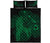 Hula Girl Hibiscus Map Quilt Bed Set - Green Green - Polynesian Pride