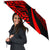Seal Of Hawaii Umbrella Red - Circle Style - Polynesian Pride