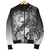 Custom Personalised Samoa Men's Bomber Jacket- Humpback Whale with Tropical Flowers (White) - Polynesian Pride