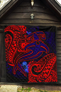 Samoa Quilt - Blue Shark Polynesian Tattoo - Polynesian Pride