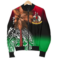 Vanuatu Men's Bomber Jacket Polynesian Palm Tree Flag - Polynesian Pride