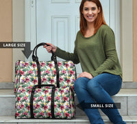 Tropical Palm Leaf White Hawaii Travel Bag - Polynesian Pride