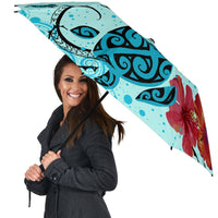 Sea Turtle Hibiscus Umbrella - Polynesian Pride
