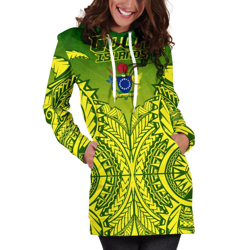 (Kuki Arirani) Cook Islands Premium Hoodie Dress - Polynesian Pride