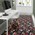 Tropical Hibiscus, Strelitzia Palm Leaves Rug - Polynesian Pride