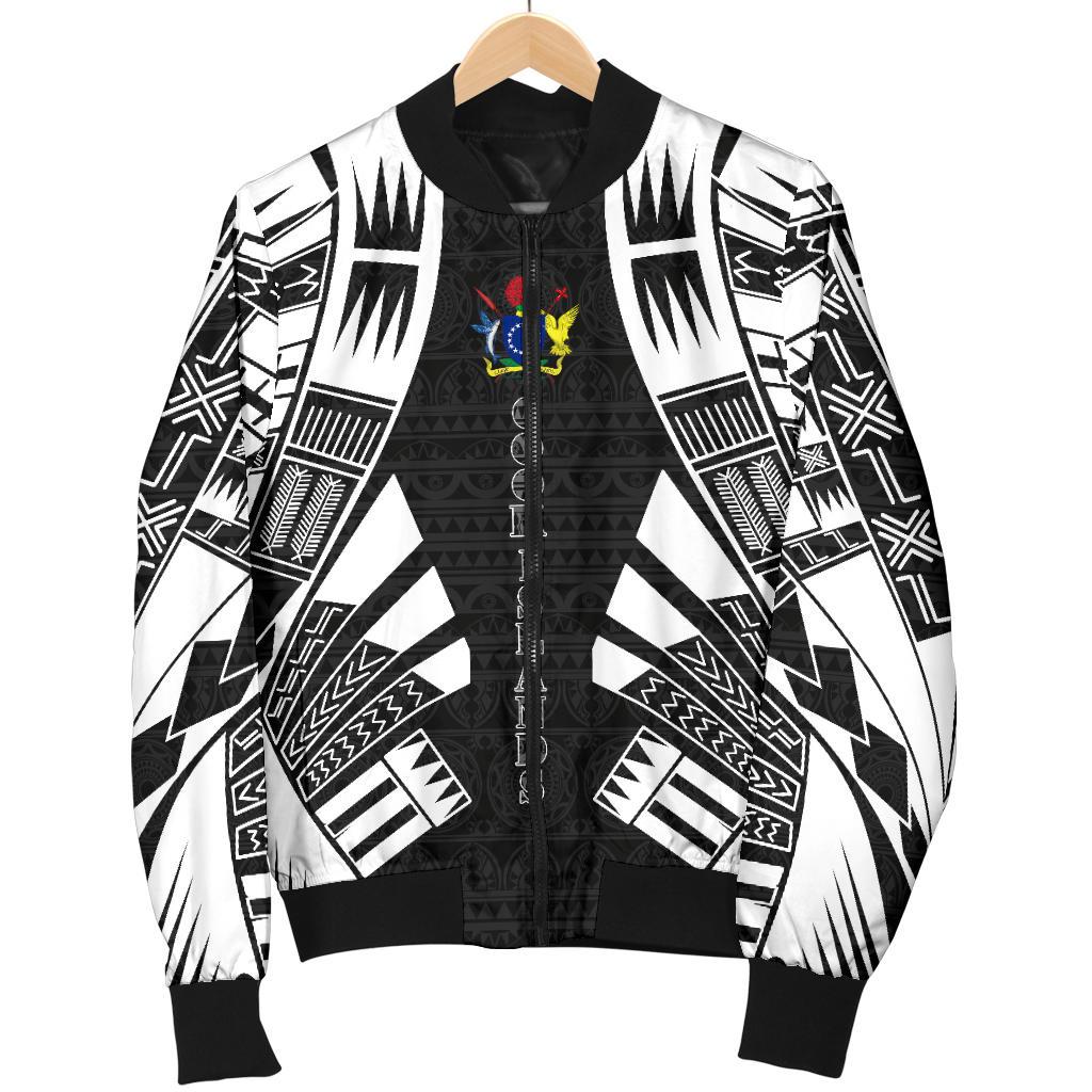 Cook Islands Men Bomber Jackets - Polynesian Tattoo Black - Polynesian Pride