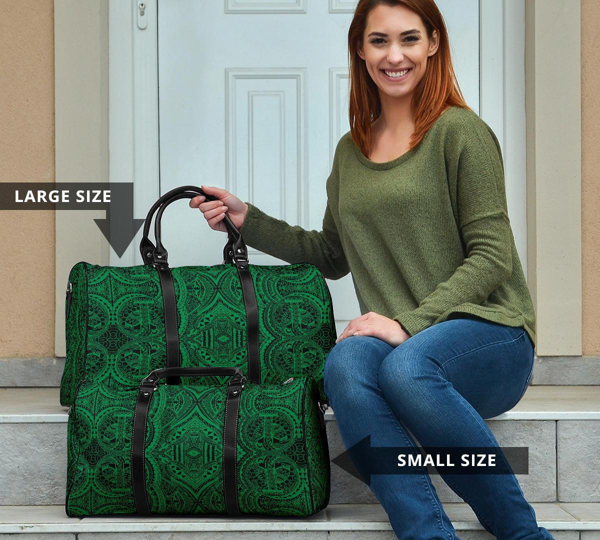 Polynesian Symmetry Green Hawaii Travel Bag - Polynesian Pride