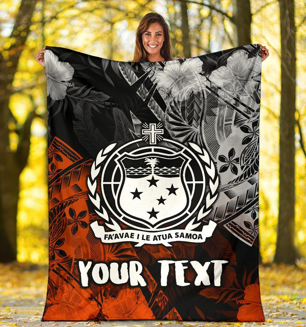 Samoa Polynesian Personalised Premium Blanket - Vintage Polynesian Style - Polynesian Pride