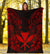 Polynesian Hawaii (Kanaka Maoli) Premium Blanket - Red Turtle Homeland - Polynesian Pride