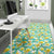 Tropical Plumeria Blue Rug - Polynesian Pride