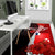 Wallis and Futuna Polynesian Custom Personalised Area Rug - Coat Of Arm With Hibiscus - Polynesian Pride