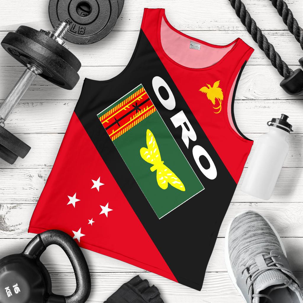 Papua New Guinea Men's Tank Top - Oro Province Red - Polynesian Pride