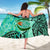 Pohnpei Sarong - Vintage Floral Pattern Green Color - Polynesian Pride