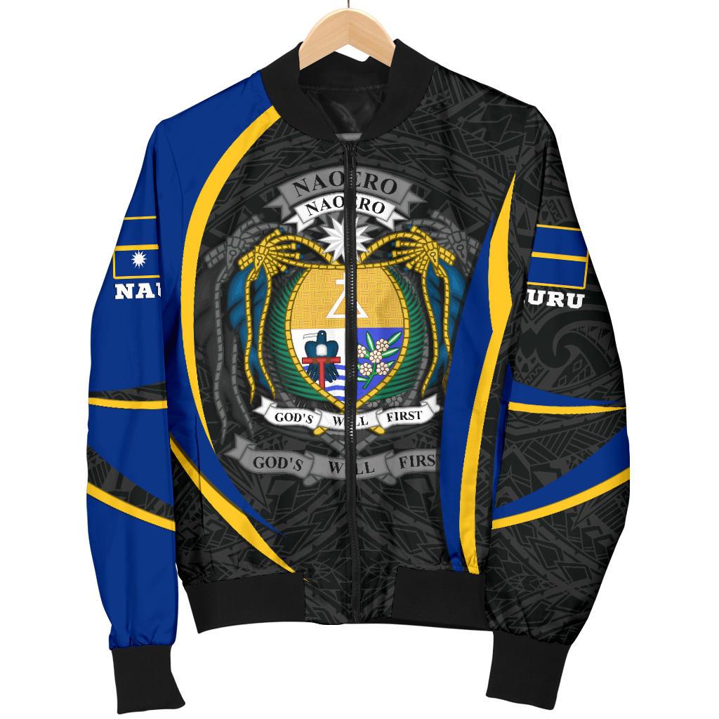 Nauru Polynesian Bomber Jacket (Men) - Nauru Spirit (Original) - Polynesian Pride