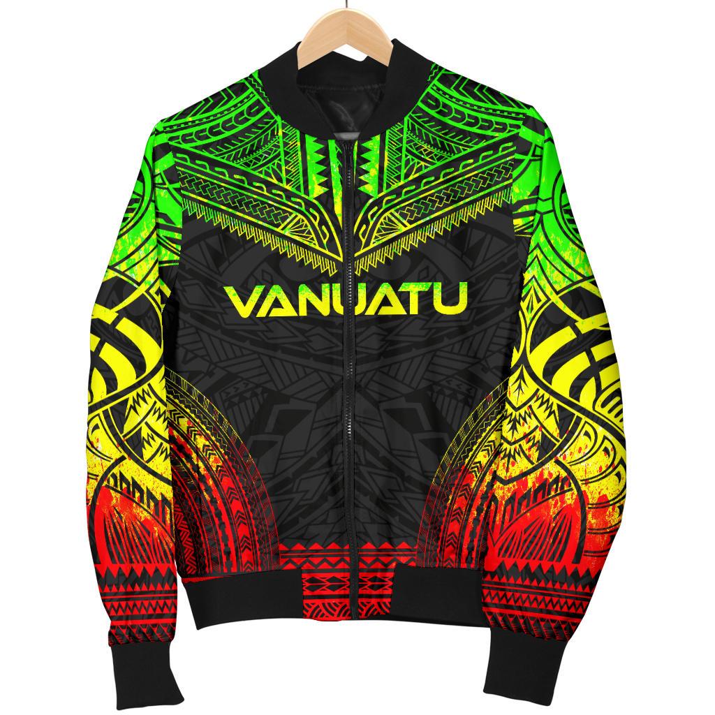 Vanuatu Polynesian Chief Women'S Bomber Jacket - Reggae Version - Polynesian Pride