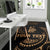 New Caledonia Polynesian Custom Personalised Area Rug - Gold Tribal Wave - Polynesian Pride