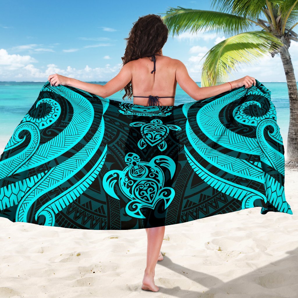 Samoa Sarong - Tentacle Turtle Turquoise - Polynesian Pride