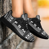 Federated States Of Micronesia Sporty Sneakers - Polynesian Chief Black Version - Polynesian Pride