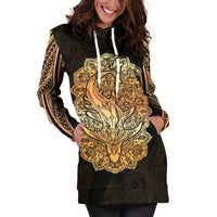 Wild Shark Polynesian Women's Hoodie Dress - Polynesian Pride