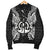 Vanuatu Polynesian Men's Bomber Jacket Map Black - Polynesian Pride