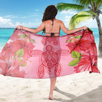 Hawaii Turtle Hibiscus Sarong - Pink Style - Polynesian Pride