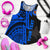 (Custom Personalised) Polynesian Guinea Women's Tank Top - Moana Maui Tattoo With Coat Of Arm Guinea Blue Blue - Polynesian Pride