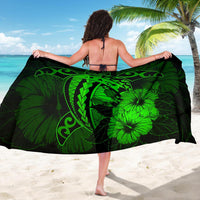 Hawaii Hibiscus Sarong - Harold Turtle - Green - Polynesian Pride