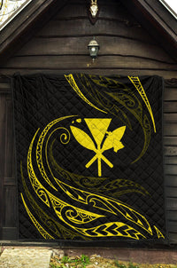 Kanaka Premium Quilt - Yellow - Frida Style - Polynesian Pride