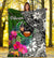 Pohnpei Premium Blanket - Turtle Plumeria Banana Leaf - Polynesian Pride