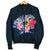 Polynesian Men's Bomber Jacket - Manta Ray And Hibiscus - Polynesian Pride
