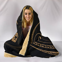 Hawaii Turtle Hooded Blanket - Gold - Frida Style - Polynesian Pride