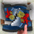 Scotland Leather Boots - Scottish Lion With Celtic Cross Blue - Polynesian Pride